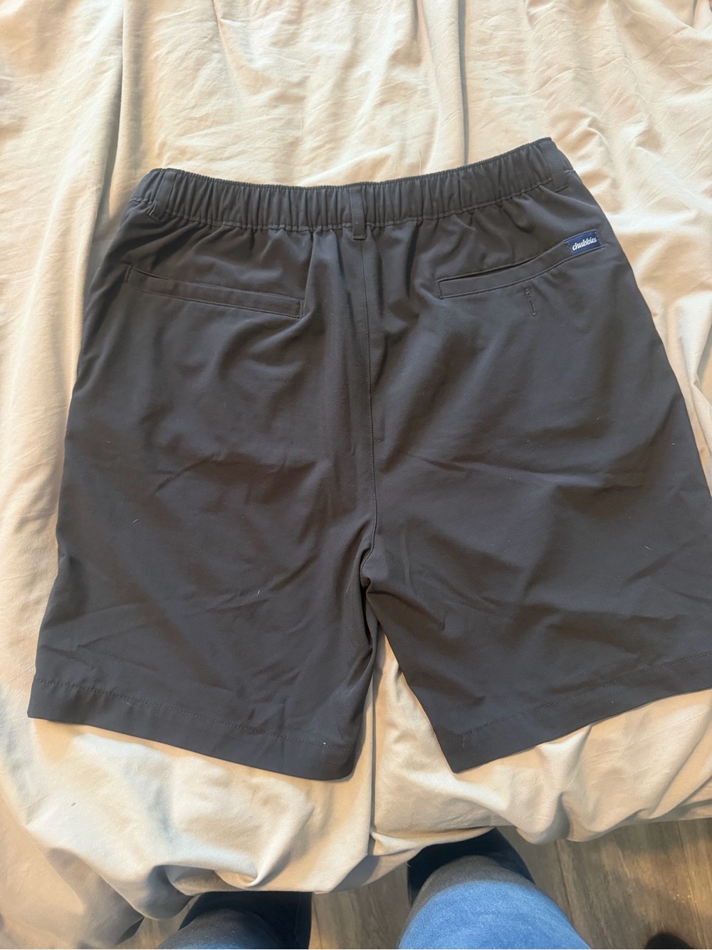 chubbies Black Athletic Elastic-Waist Shorts